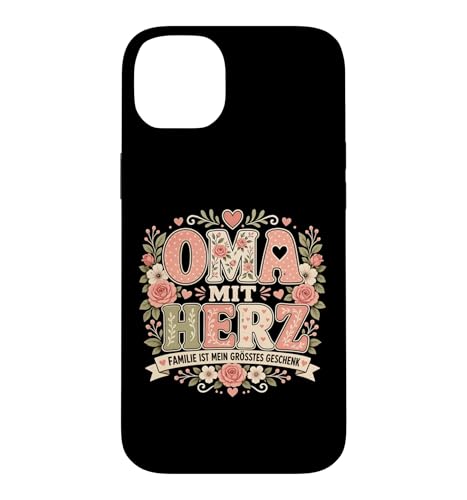 Oma Mit Herz Family Love Quote Graphic Ist Mein �W���[�}���s���N �X�}�z�P�[�X iPhone 14 Plus �p