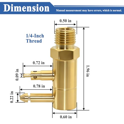 8883-6 Brass Quick Connect Tank Adapter, 1/4" NPT Sealed Fuel Connector by Sthangbig - Used condition - Image 2