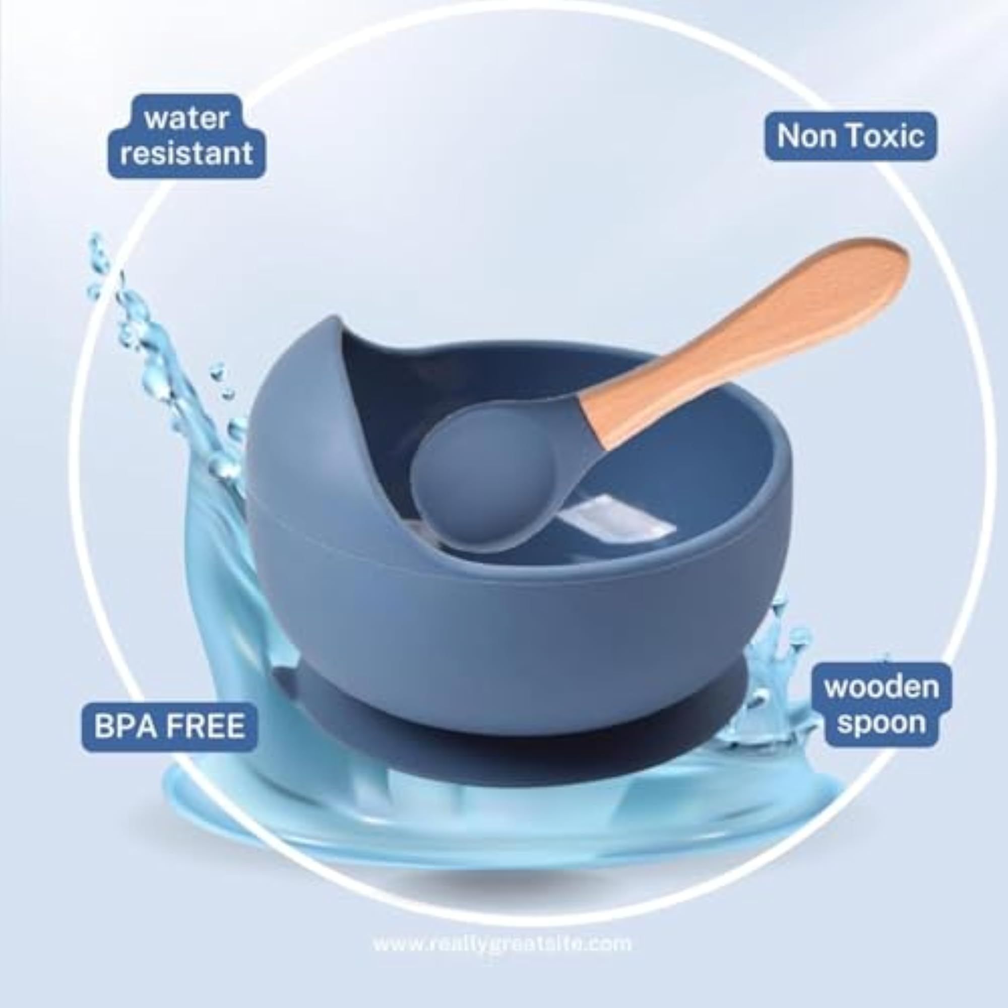 Silicone Suction Bowl Set for Babies and Toddlers