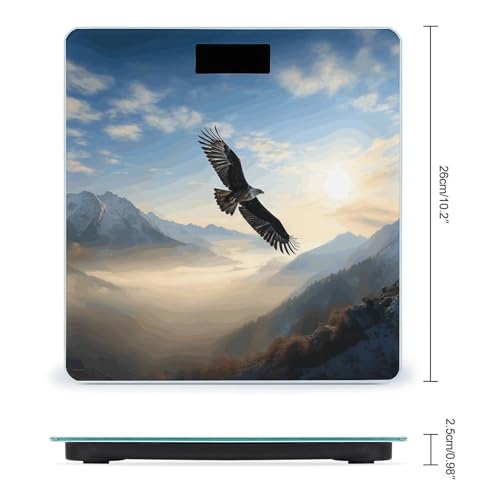 Báscula digital Eagle Mountains de vidrio templado 400lb miniatura 2