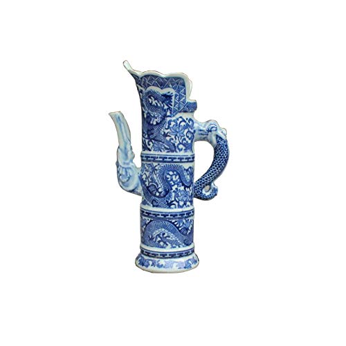 Jingdezhen Ceramic Wine Pot Household Wine Bottle Retro Chinese Court Antique Wine Jug - A01