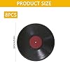 Wellrun 8PCS Vinyl Record Wall Posters,Retro Music Wall Art Decoration,Classic Record Style Room Decor for Rock and Roll Music Party Decorations #1