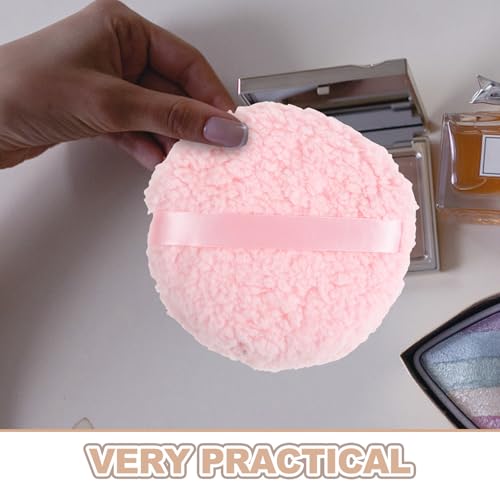 Houppette extra-large visage applicateur poudre extra-doux lavable 15cm - 6
