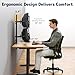 Heavy Duty Dual Monitor-Arm for 17-49'' - Double Vertically Stacked Monitor Mount, Extra Tall Ultrawide Desk Stand Holds up to 44 lbs per Screen, Vesa 75/100, Black