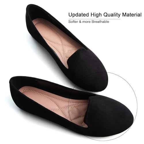 SAILING LU Women Round Toe Flats Comfortable Fashion Ballet Flat Shoes for Women Dressy Slip-ons Loafers2