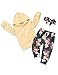 Baby Girl Clothes Long Sleeve Hoodie Sweatshirt Floral Pants with Headband Outfit Sets (18-24 Months)