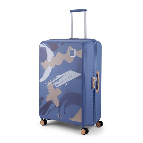 Image of American Tourister with TSA Lock & 8 Wheels Suitcase /Hard PC Check-in Luggage Bag for Travel /Trolley Bag with Double 8 Spinner Wheels for Men & Women