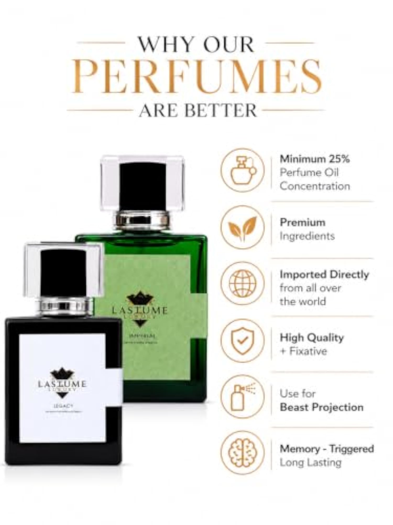 Legacy & Imperial Extrait De Parfum Combo, Unisex Gift Set