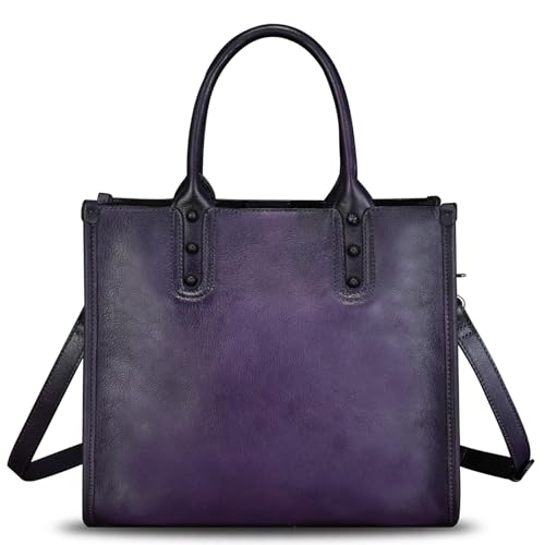 Genuine Leather Purses and Handbags for Women Tote Bag Vintage Crossbody Shoulder Bag Top Handle Bag Satchel