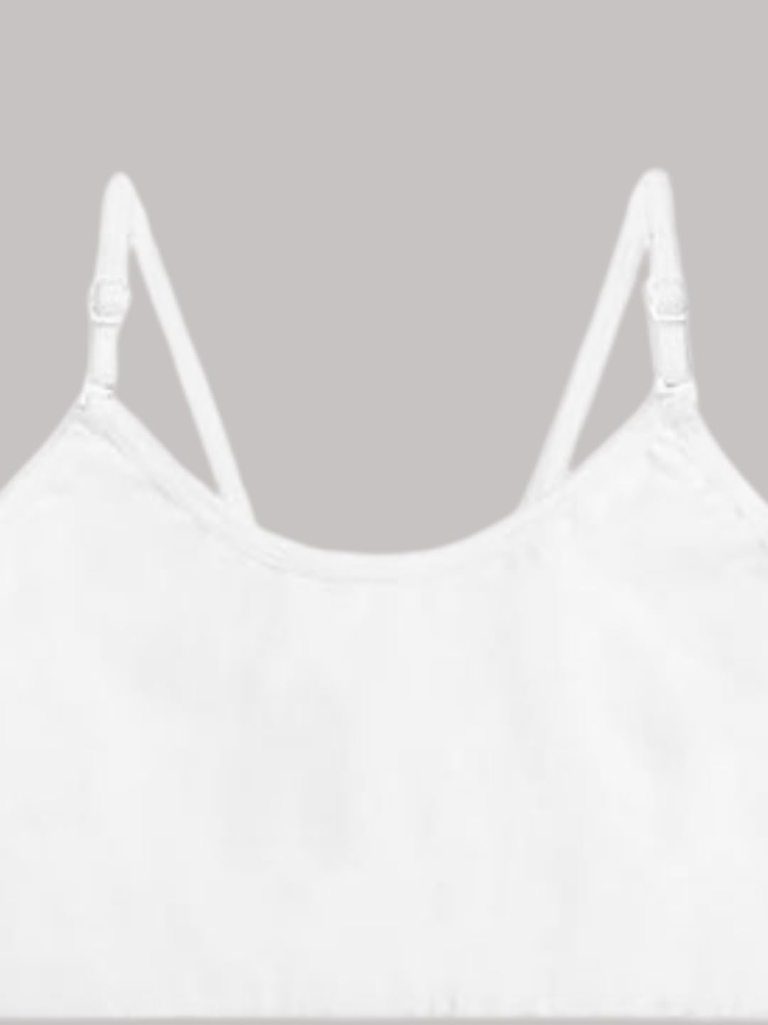 A.T.U.N. (ALL THINGS UBER NICE) Reggiseno per principianti in cotone per ragazze e adolescenti (2 pezzi), reggiseno da allenamento non imbottito con spalline regolabili, comodo abbigliamento interno
