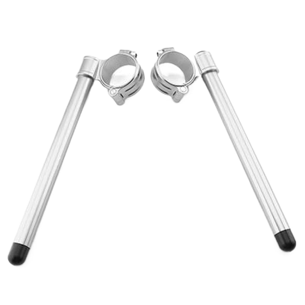 Adjustable Clamp 41MM Clip On Fork Handlebars Compatible with GSF400 GSF600 GSX600 GSX750 GSX1100 SV650 GSX 750 1100(Silver)