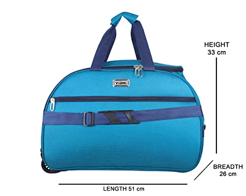 Image of Vidhi Suitcase Trolley Bag Combo Set Pack of 2 for Travelling | Water Resistant Durable Luggage Bag with Smooth Wheels(24 inch Suitcase Trolley,20 inch Duffel Trolley Bag) Green