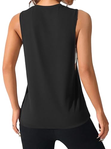 Remidoo Women's Open Side Workout Tank Top Sleeveless Shirt Crewneck Activewear2
