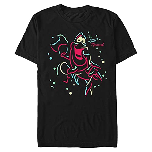 T-shirt Disney Crabe Homme Noir 3XL : la coupe ample idéale