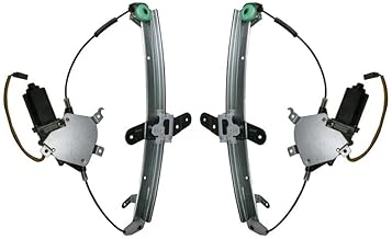 TRQ Front Power Window Regulator & Motor Assembly Set for Lincoln Town Car (1998-2011)