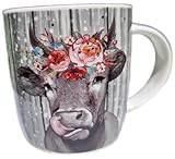 Einzigartiges Design: Modernes Streifenmuster im Hintergrund kombiniert mit liebevoll gestalteten Details – perfekt für den Landhausstil.