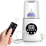 10-in-1 Flaschenwärmer Baby, Babykostwärmer mit schnellem Aufwärmen, Warmhalten, Abtauen – Babyflaschen Wärmer mit LCD-Display und Fernbedienung, Sterilisator für Babyflaschen, Baby Bottle Warmer