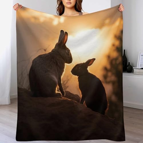 Couverture lapin douillette pour vos soirées cocooning sur le canapé