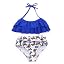 Falbala Print Summer Swimwear