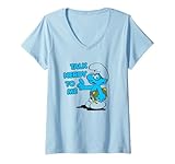 Womens The Smurfs Talk Nerdy To Me V-Neck T-Shirt
