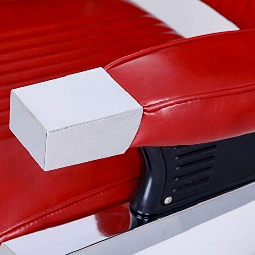 Winado Heavy Duty Reclining Barber Chair With Headrest & Supports Up To 500Lbs & 360 Degrees Rolling Swivel, All Purpose Vintage Salon Spa Chair For Hair Stylist, Red #TOP3