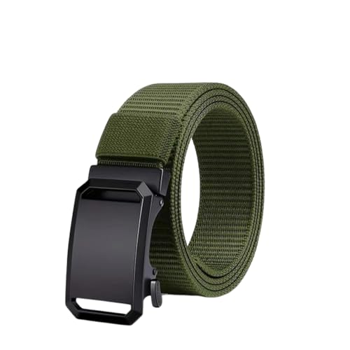 Durable Nylon Belts – Adjustable 120x3.8cm Canvas Belt with Pin Buckle and Auto Closure – Lightweight Everyday Wear