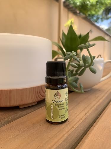 Vverd Óleos Essenciais, Kit com 3 Fragrâncias, Citronela, Eucalipto e Lavanda, 10ml cada
