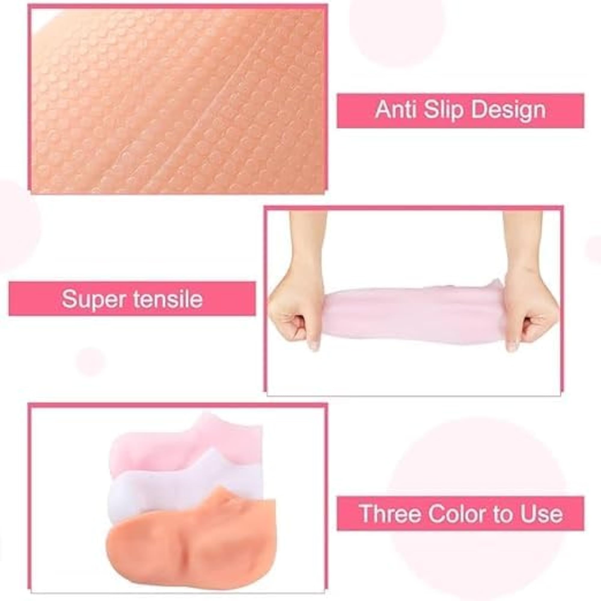 Moisturizing Gel Socks Set for Dry Skin, Foot Care