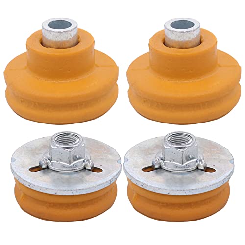 NewYall Rear Lower and Upper Suspension Shock Strut Mounts for BMW 128i/135i/M3 08-13, 135is 13, 325i/325xi/330i/330xi 06, 328i/335i 07-13, 328i/335i xDrive 09-13, 328xi/335xi 07-08, 335d 09-11