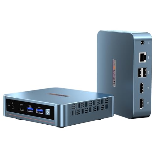 PELADN WI-6 Mini-PC, Intel 12th Generation Alder Lake-N100 (up to 3.4 GHz), 16 GB DDR4 RAM, 512 GB M.2 PCIe SSD, Desktop computer with support for 4K Dual Display/USB3.2/WiFi 5/BT4.2