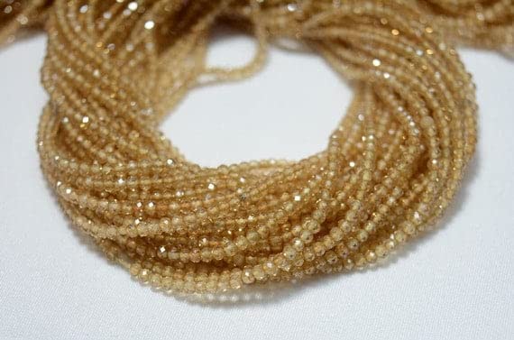 Perles de quartz cristal LKBEADS brun 2mm, idéales pour vos bijoux faits main