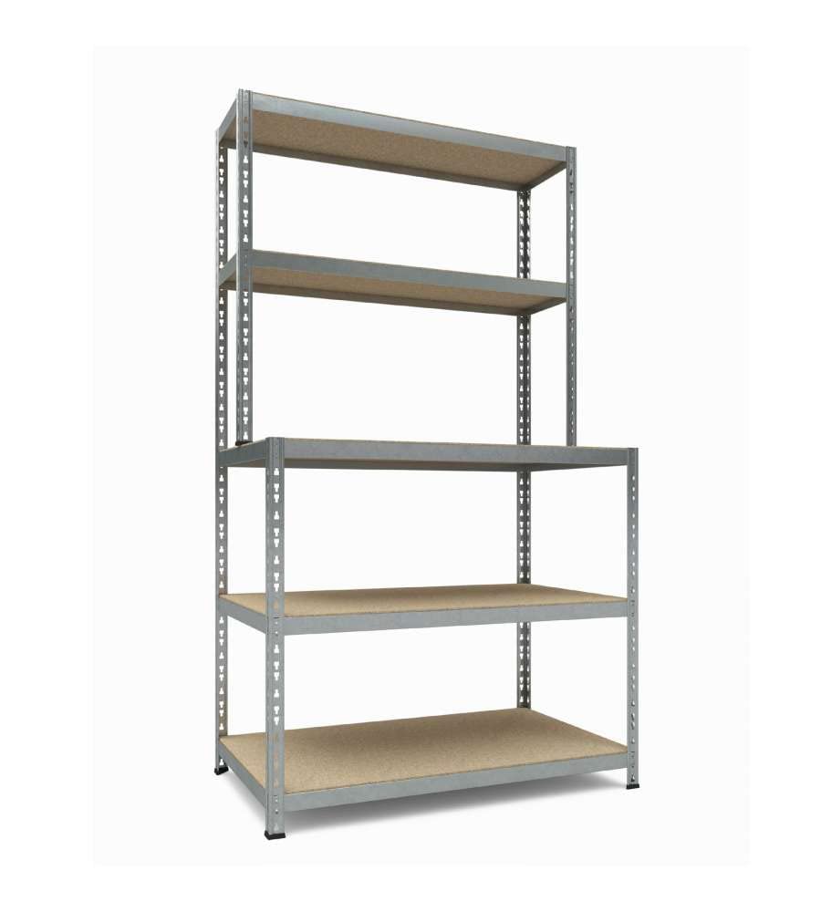 Steckregal Work System 180x100x60/30 3+2