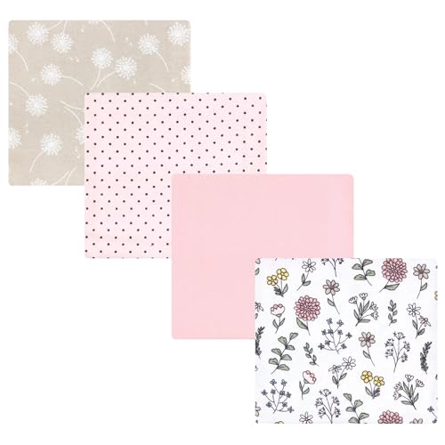 Image of Hudson Baby Unisex Baby Cotton Flannel Receiving Blankets, Dandelion Wish, One Size