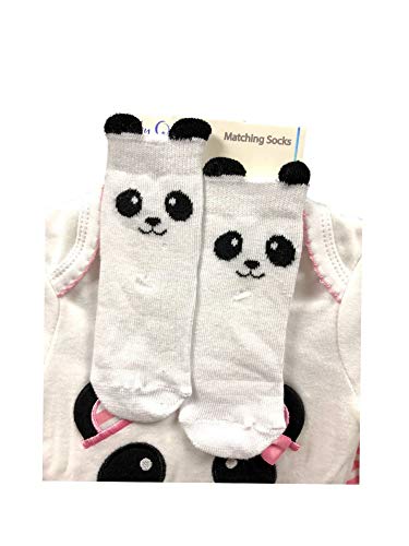Girls' Panda Cute 3 Pc Sock Set3