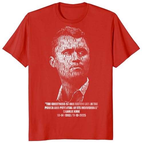 Image of Charlie Kirk Shirt, RIP Charlie Kirk Shirt, A True Patriot Charlie Kirk Outfit, Charlie Kirk Memorial Freedom Tee