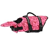 PETCEE Xs Dog Life Jacket Extra Small Fit Adjustable Life Jackets for Dogs (Pink, XS)