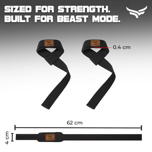 Image of Xtrim Weight Lifting Straps & Wrist Support for Men & Women, Heavy-Duty Deadlift Straps for Superior Grip, Soft-Padded, Anti-Slip Gym Wrist Wraps for Weightlifting, Strength Training & Powerlifting