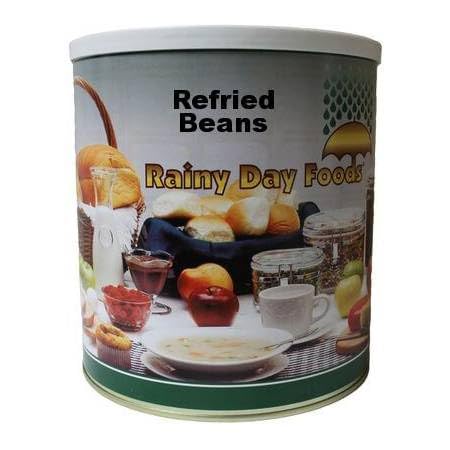 Rainy Day Foods Gluten-Free Refried Beans 40 oz #10 Can - 27 Servings