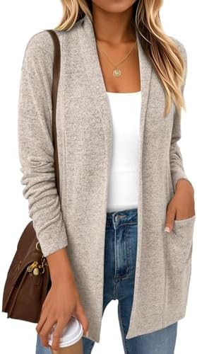 LILLUSORY Cardigan Sweaters for Women Lightweight Open Front Card...