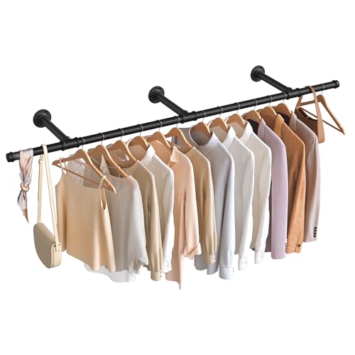 SONGMICS Kleiderstange für die Wand, Kleiderständer Wandmontage,...