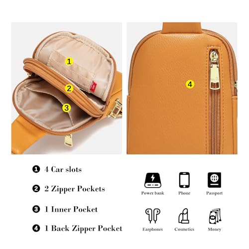 Image of INICAT Lightweight Small Crossbody Sling Bag for Women | Mini Travel Purse,Multi-pocket with Card Slots,Durable Vegan Leather,Everyday Carry