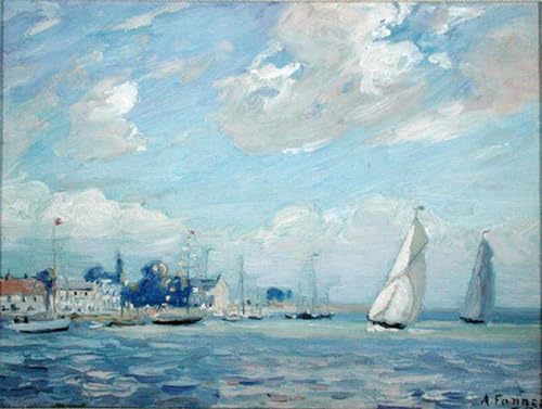 Toile Modern Peinture A Breezy Day Maud Fanner Affiches Gravures 60x90