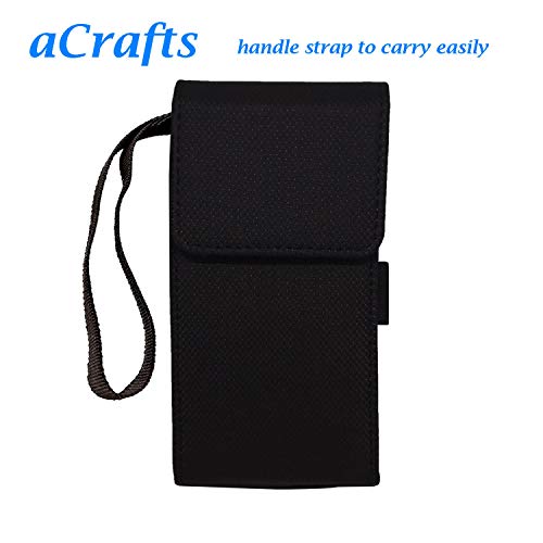 Image of Pouch Case Wallet Cover Protector for Ambrane 10000mAh Lithium Polymer Power Bank - Black