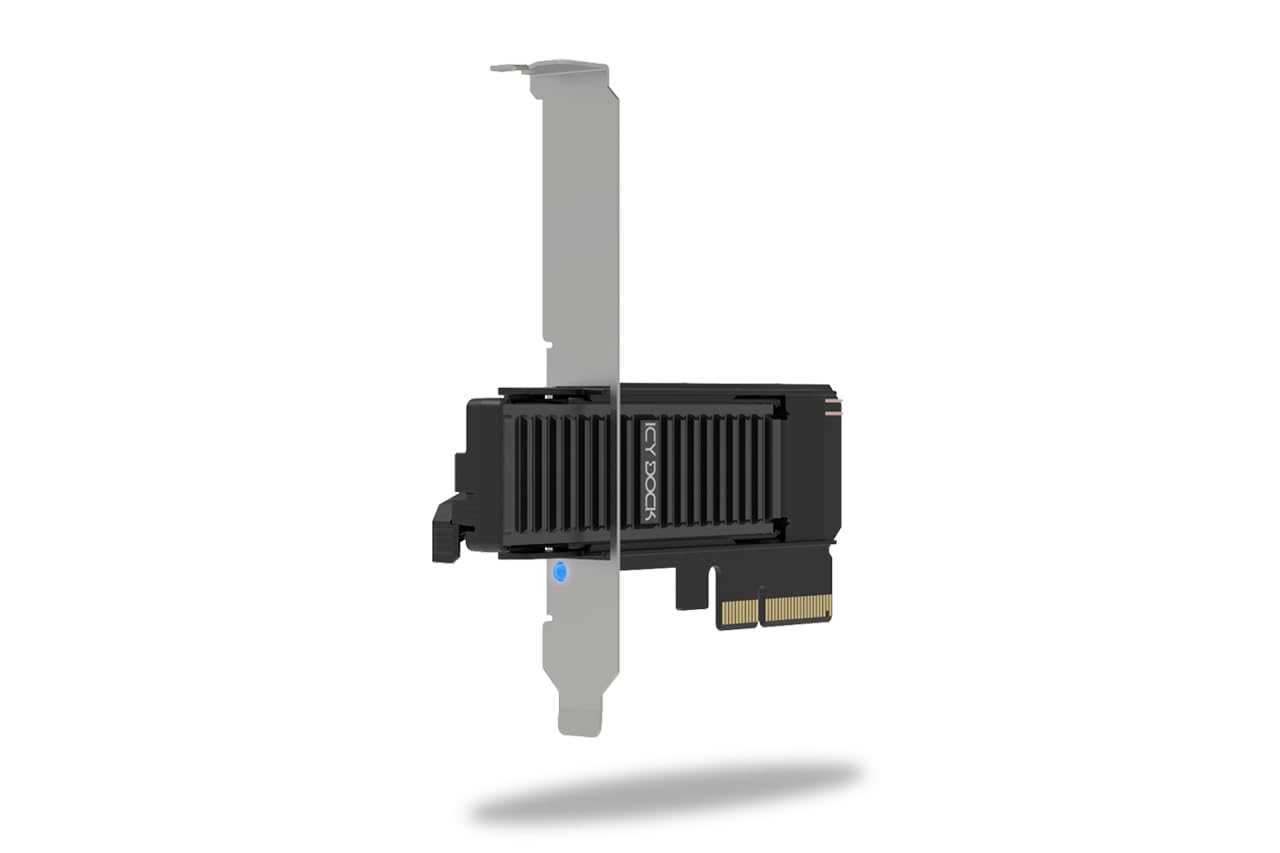 ICY DOCK Scheda adattatore rack mobile rimovibile da SSD M.2 NVMe a PCIe 4.0 x4 per slot di espansione PCIe - ExpressSlot Core MB305M4P-B
