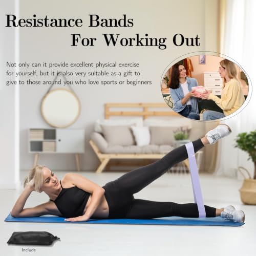 Image of Resistance Bands for Working Out, 5 Levels Elastic Exercise Bands