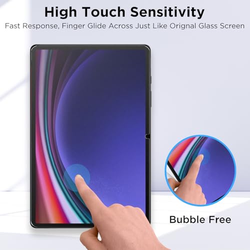 Robustrion Tempered Glass for Samsung Galaxy Tab S9 FE Plus / S9 Plus / S10 Plus / S8 Plus / S7 FE 12.4 inch Screen Protector Guard for Samsung S9 FE+ / S10+ / S9+ / S8+ /S7+/ S7 FE Tablet - Pack of 1
