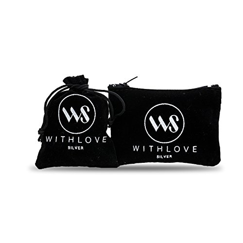 WithLoveSilver 925 Sterling Silver Red 8 Enamel Ladybugs Link Bracelets 7.5"3