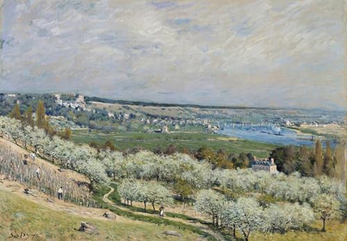 Impression d'art la terrasse du printemps Saint GermainAlfred toile haute qualité
