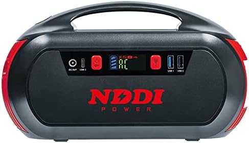 Portable Power Station, NDDI POWER 222Wh 60000mAh Camping Generator with Battery Pack AC DC Outlet and Flashlight, Portable Generators for Home Use, CPAP, Emergency Backup Supply, Hurricane, Outdoor
