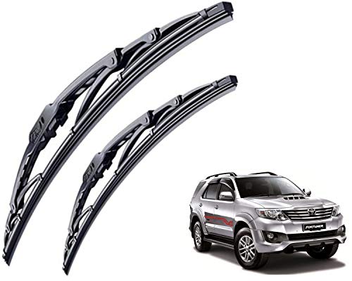 Image of WolkomHome High Performance OE Car Wiper Blade Replacement set of 2 Pc Right 21 inch Left 18 inch for Toyota Fortuner New